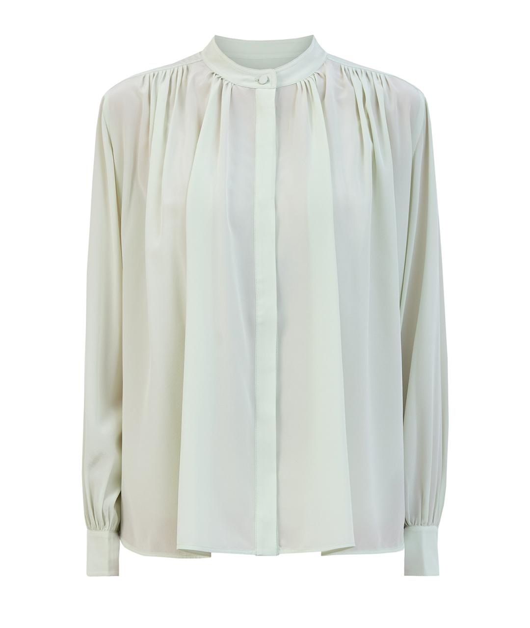 YVES SALOMON Зеленая шелковая блузы, фото 1