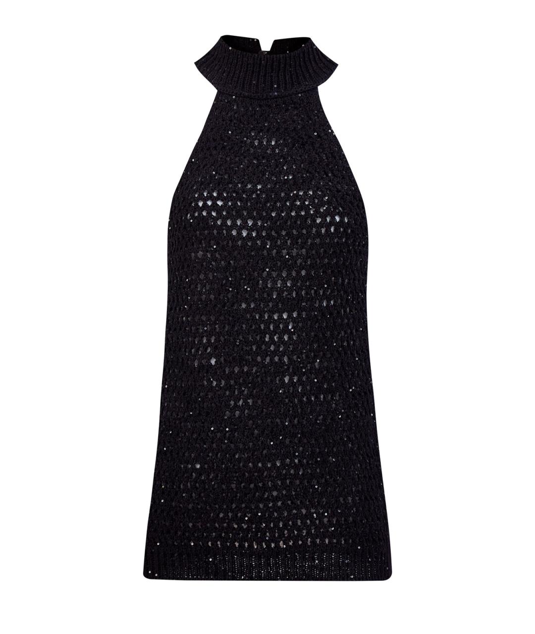 LORENA ANTONIAZZI Черная хлопковая блузы, фото 1