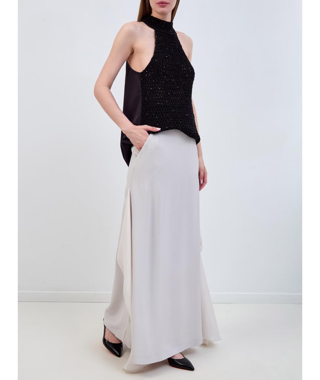 LORENA ANTONIAZZI Черная хлопковая блузы, фото 2