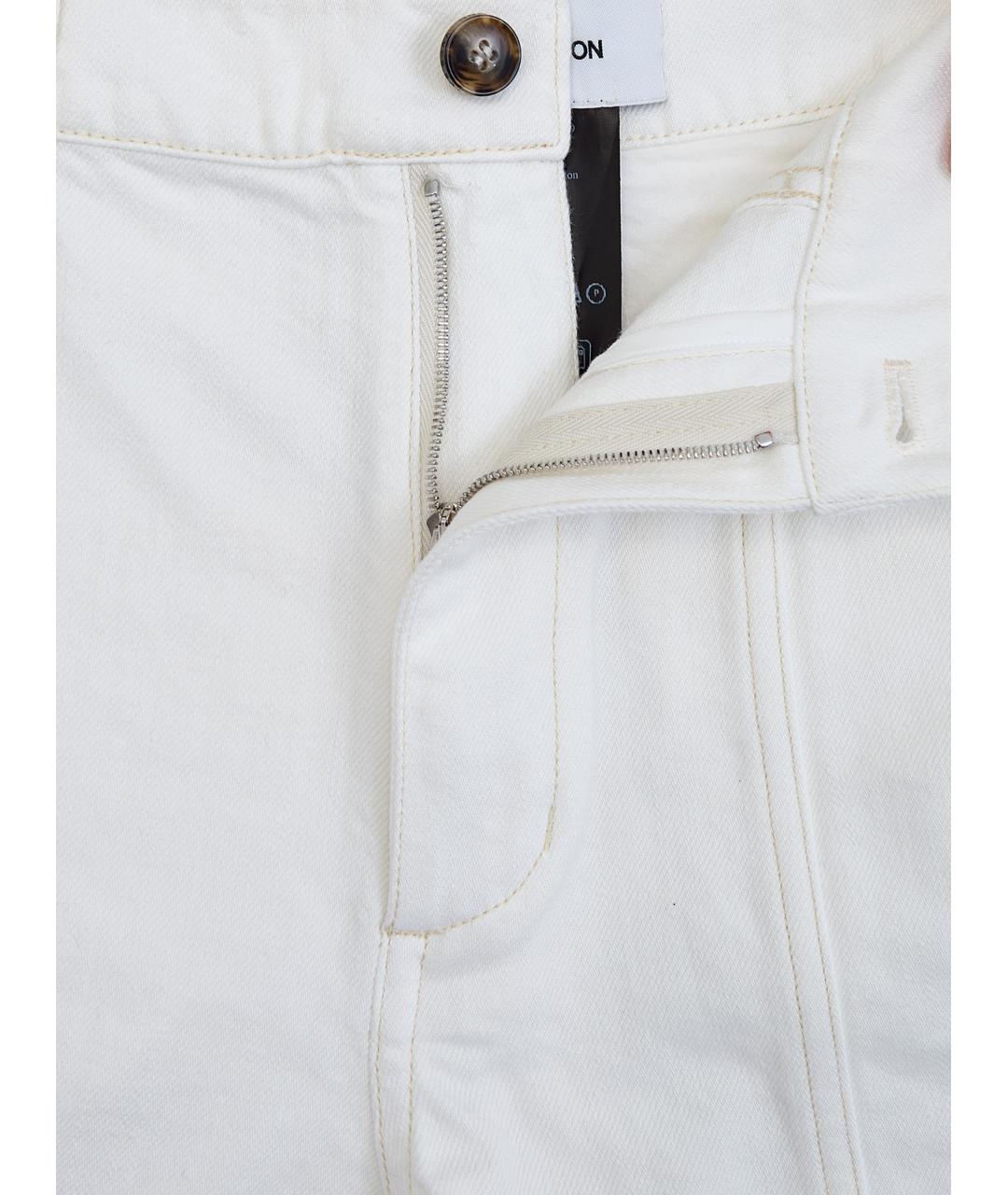 YVES SALOMON Белые хлопковые шорты, фото 6