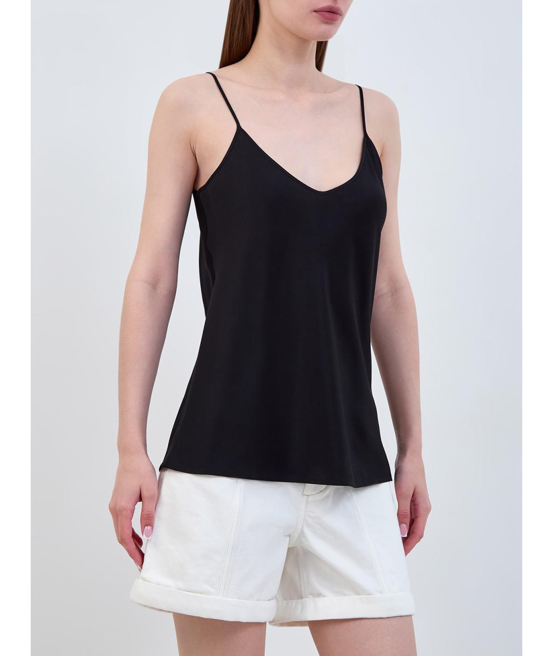 LORENA ANTONIAZZI Черная майка, фото 3