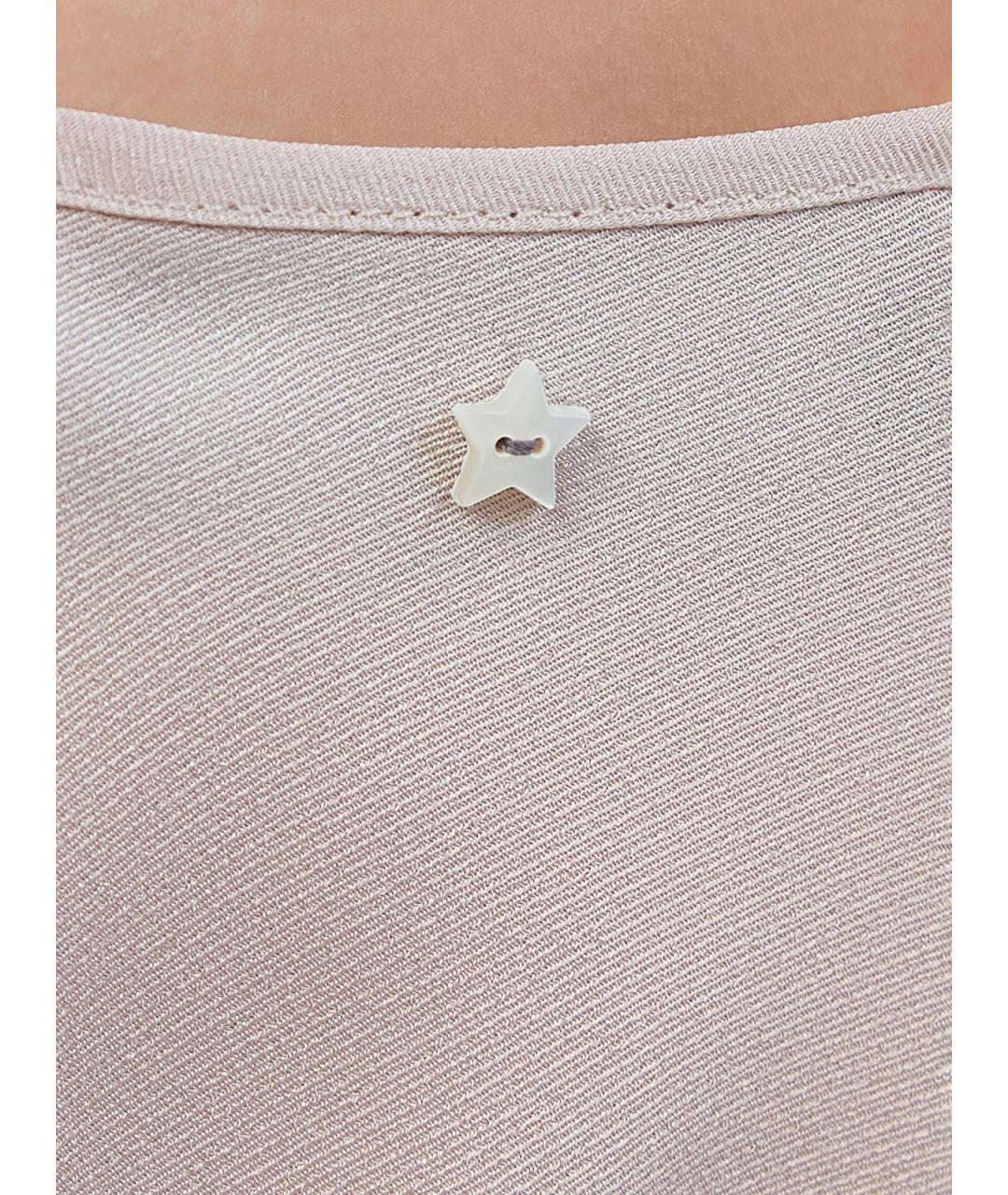 LORENA ANTONIAZZI Бежевая ацетатная майка, фото 5