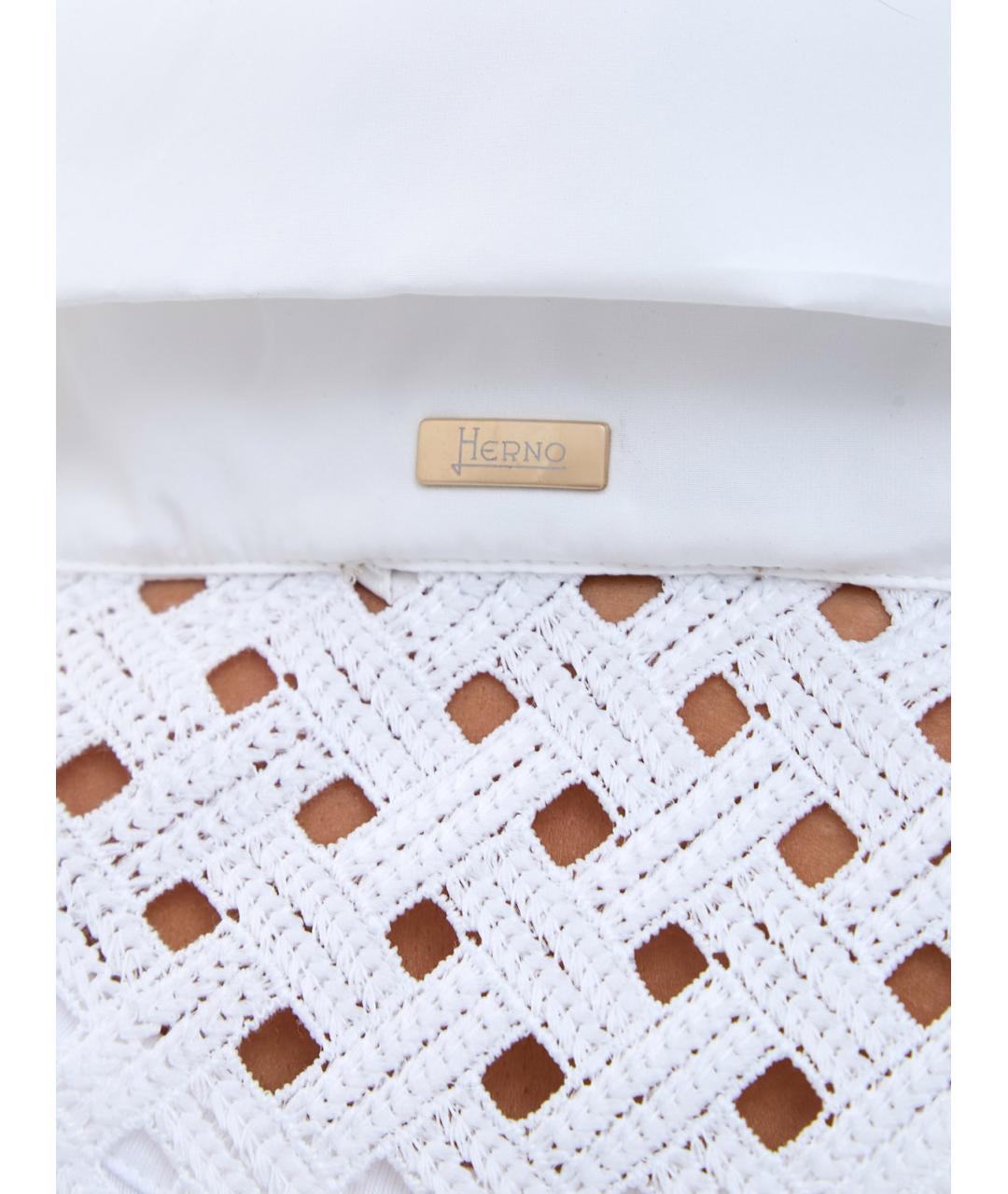 HERNO Белая полиэстеровая куртка, фото 5
