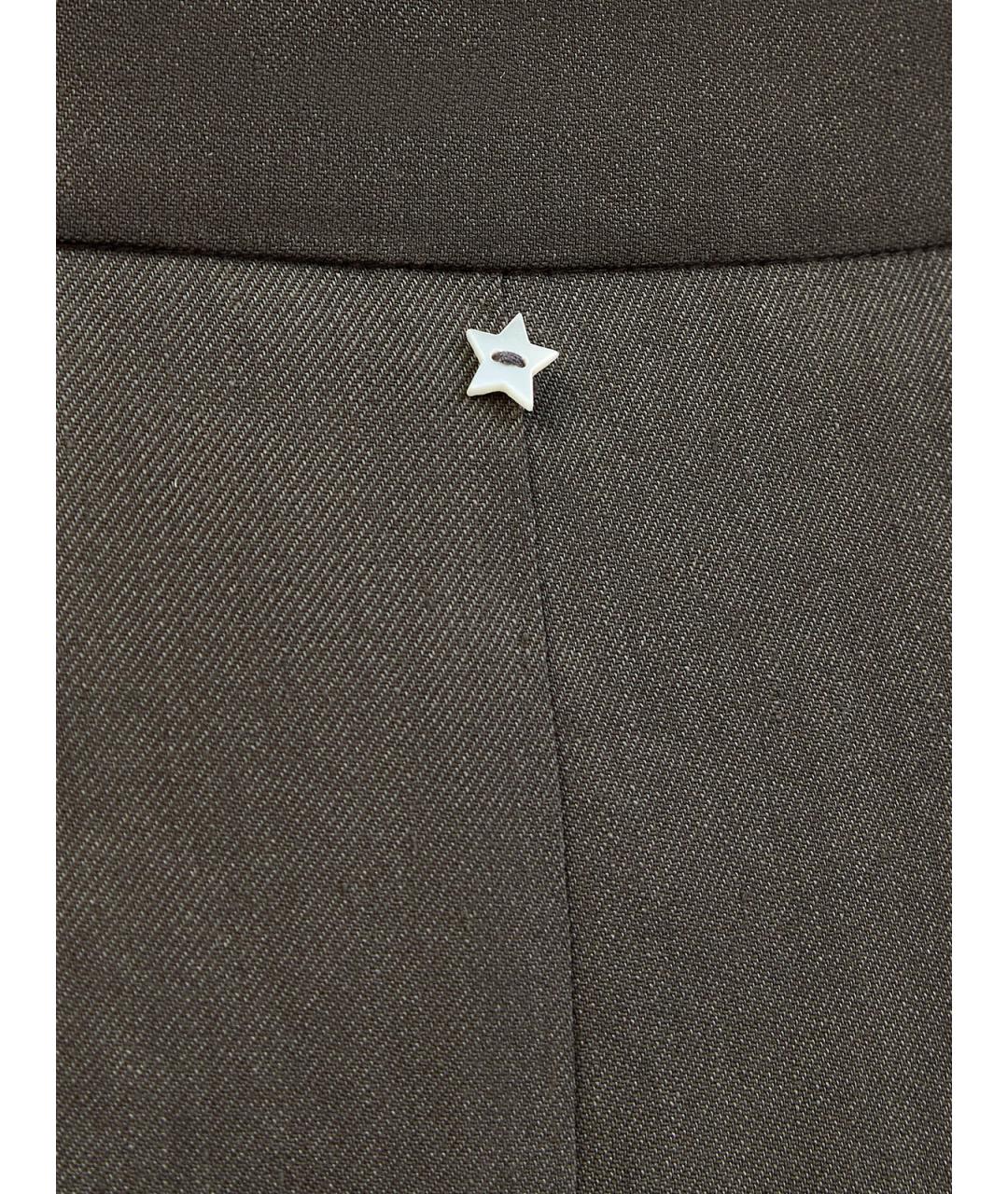 LORENA ANTONIAZZI Зеленая льняная юбка миди, фото 5