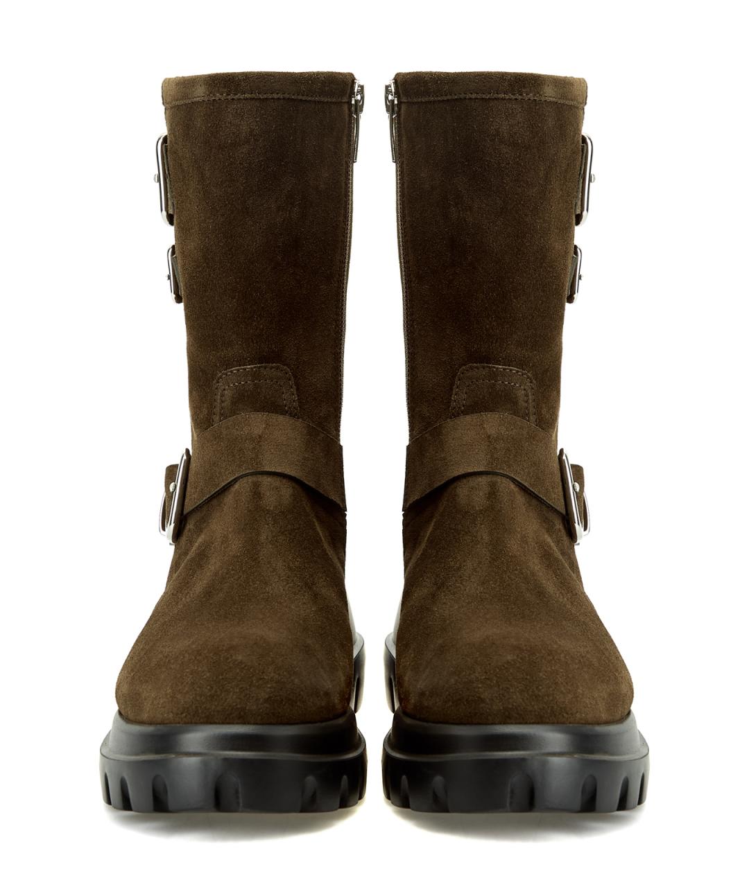 AGL Коричневые замшевые сапоги, фото 6