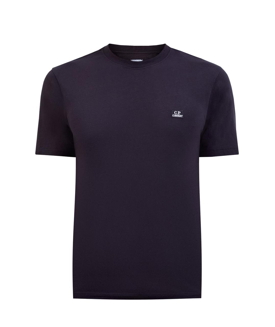 CP COMPANY Черная хлопковая футболка, фото 1