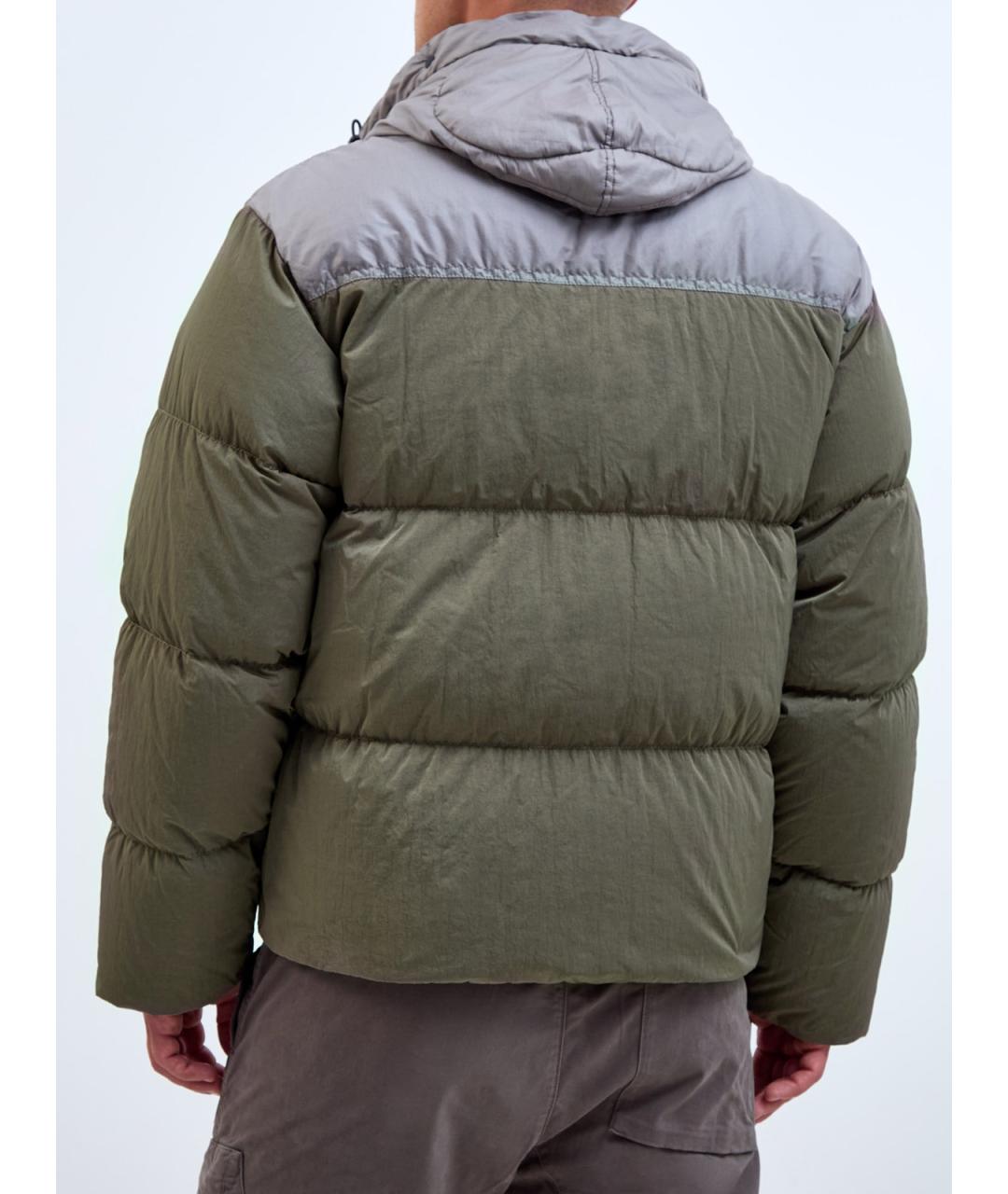 CP COMPANY Зеленый полиамидовый пуховик, фото 4