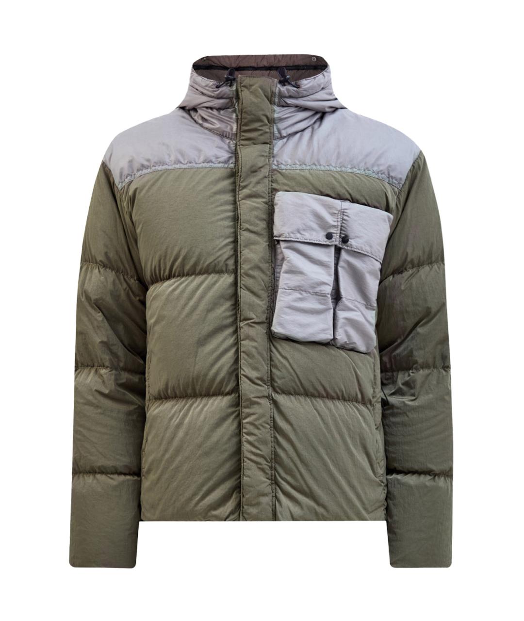 CP COMPANY Зеленый полиамидовый пуховик, фото 1