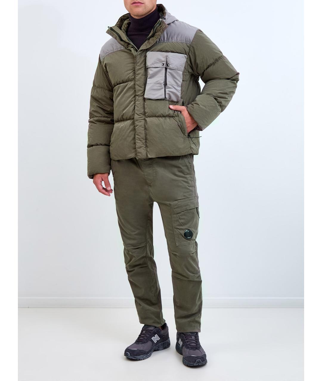 CP COMPANY Зеленый полиамидовый пуховик, фото 2