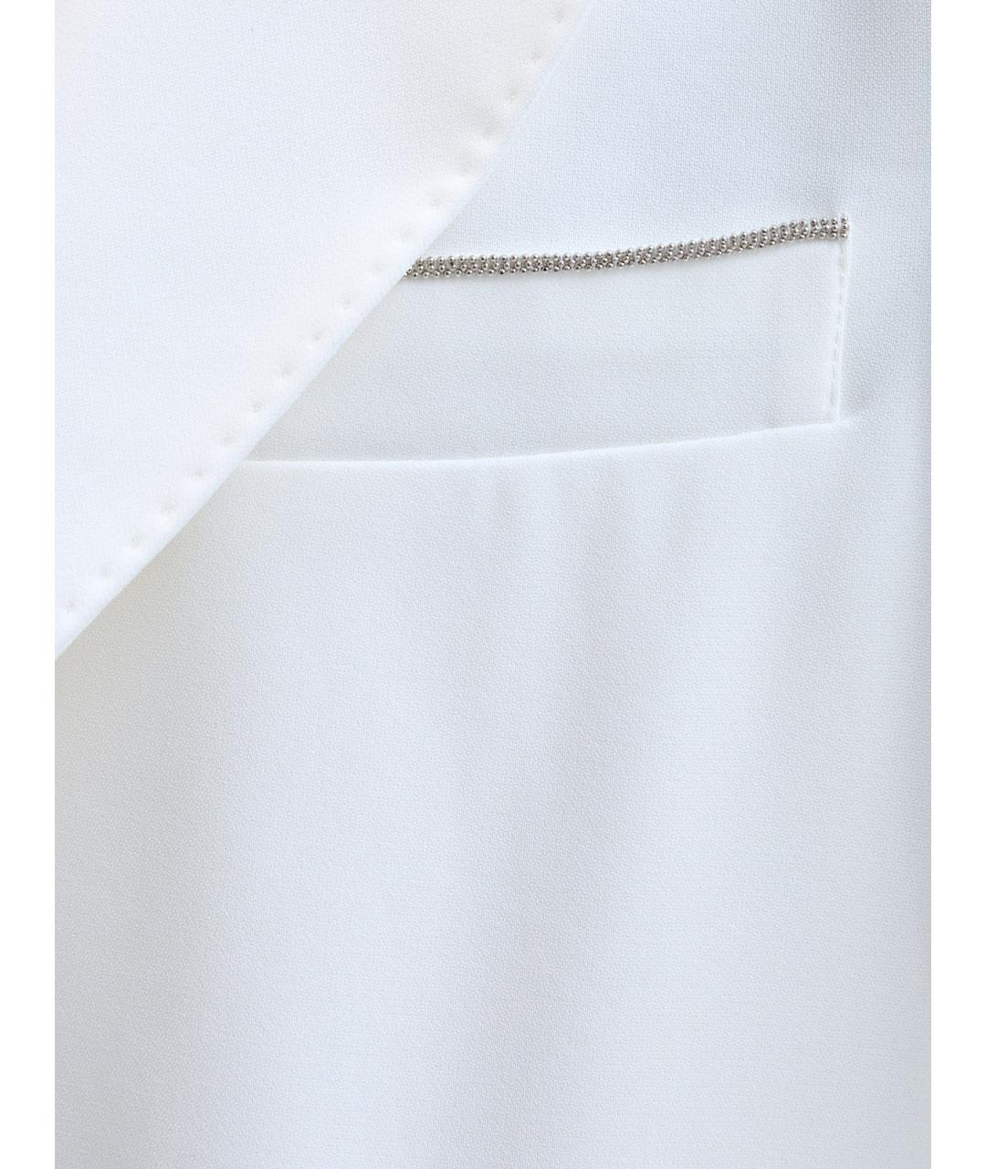 PESERICO Белый полиэстеровый жакет/пиджак, фото 5