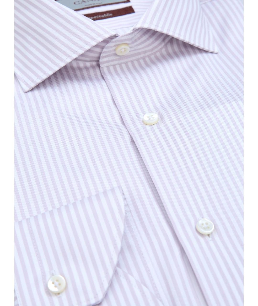 CANALI Розовая хлопковая кэжуал рубашка, фото 3