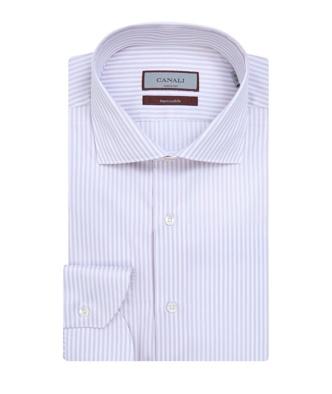 CANALI Розовая хлопковая кэжуал рубашка, фото 1