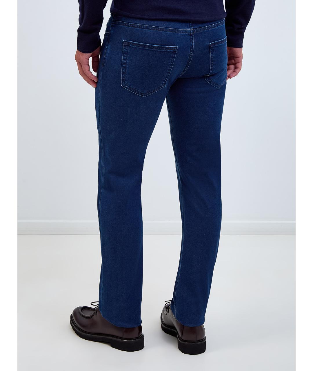 CANALI Синие хлопковые джинсы скинни, фото 4