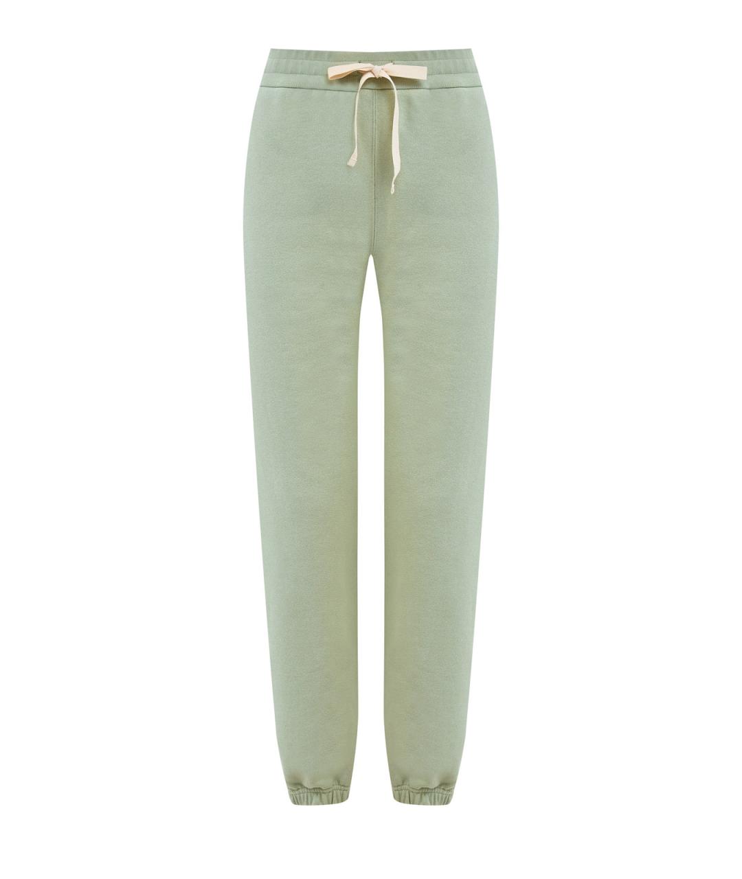 JIL SANDER Зеленые хлопковые спортивные брюки и шорты, фото 1