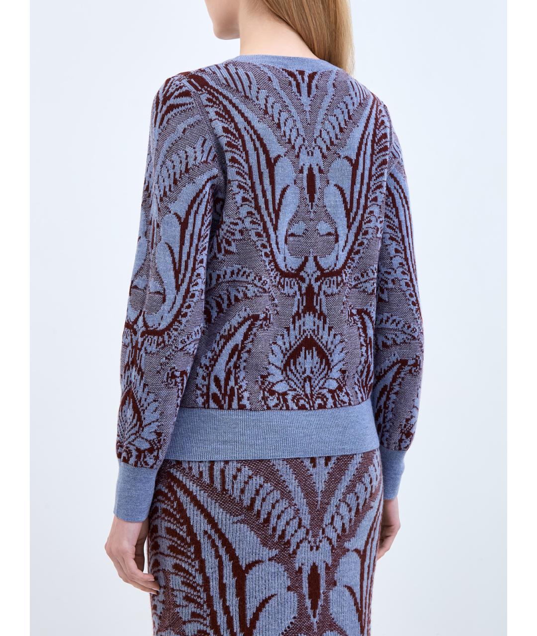 ETRO Голубой шерстяной джемпер / свитер, фото 4