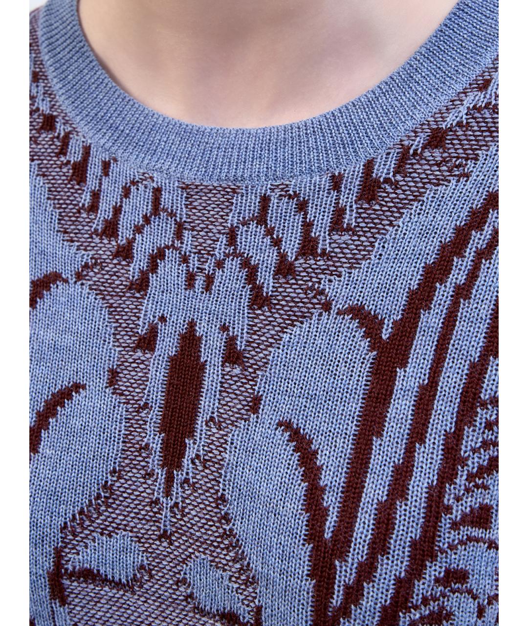 ETRO Голубой шерстяной джемпер / свитер, фото 5