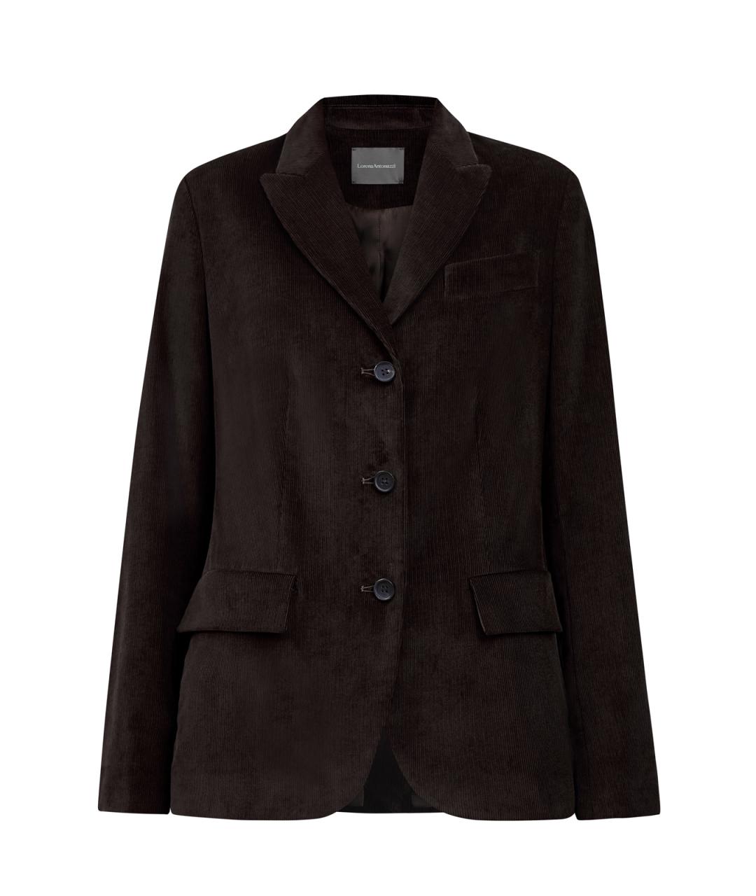 LORENA ANTONIAZZI Коричневый хлопковый жакет/пиджак, фото 1