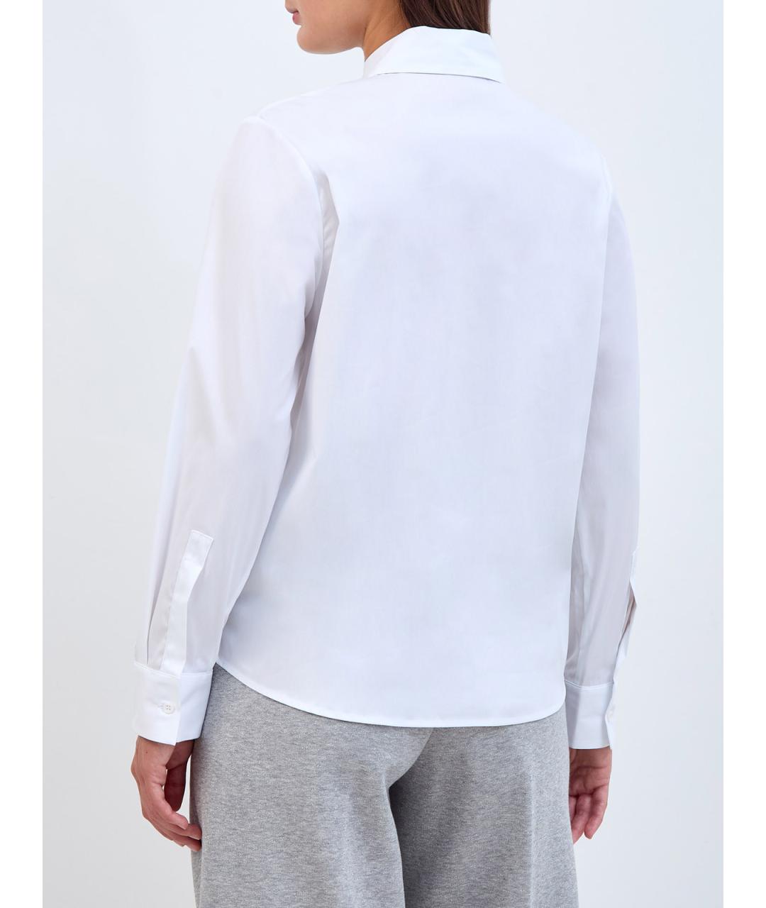 PESERICO Белая хлопковая рубашка, фото 4