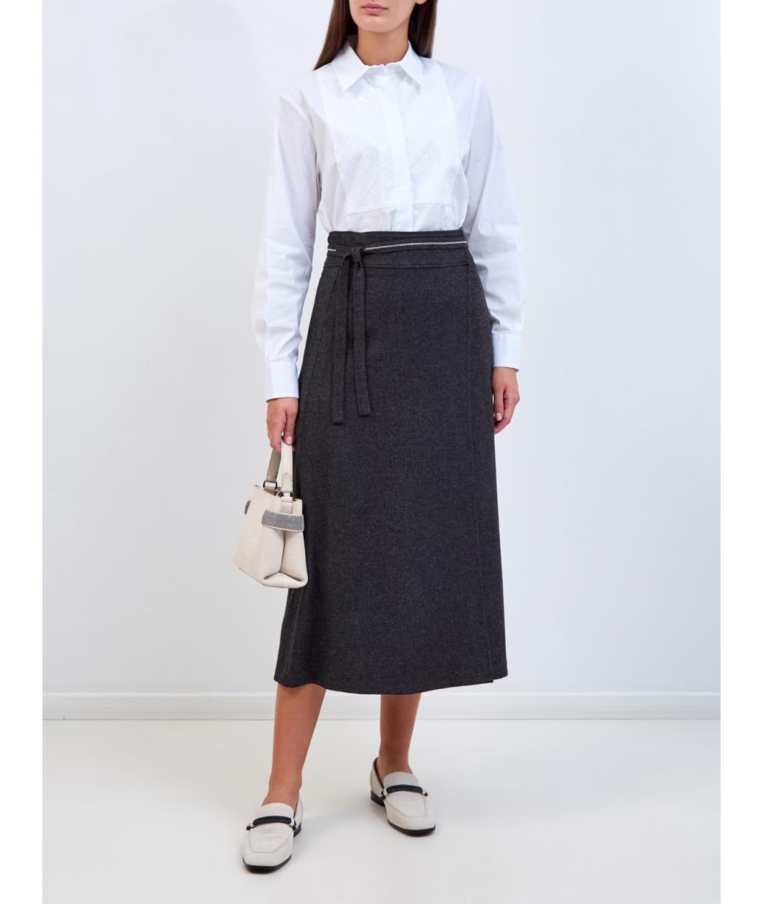 PESERICO Белая хлопковая рубашка, фото 2