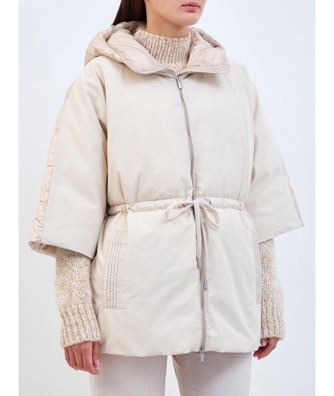 PESERICO Бежевая куртка, фото 3