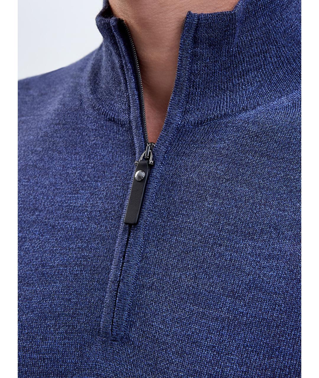 CANALI Синий шерстяной джемпер / свитер, фото 5