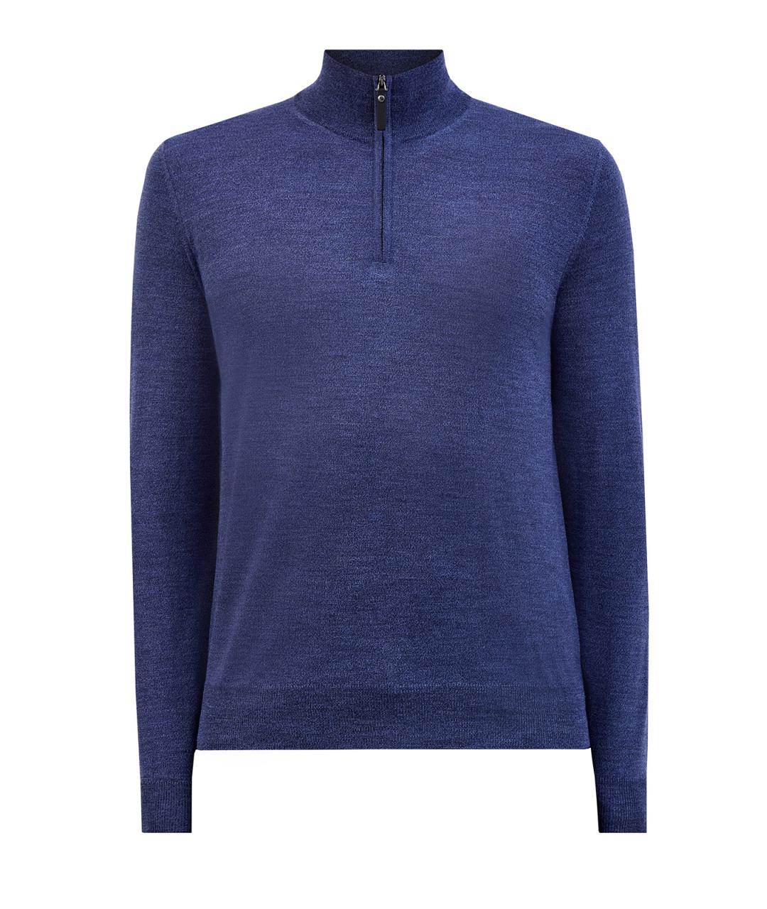 CANALI Синий шерстяной джемпер / свитер, фото 1