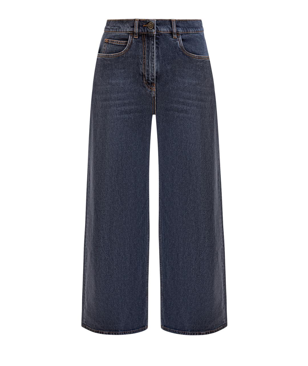 ETRO Синие хлопковые прямые джинсы, фото 1