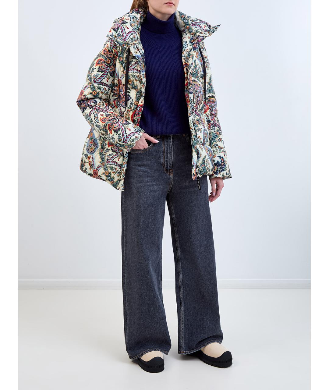 ETRO Синие хлопковые прямые джинсы, фото 2