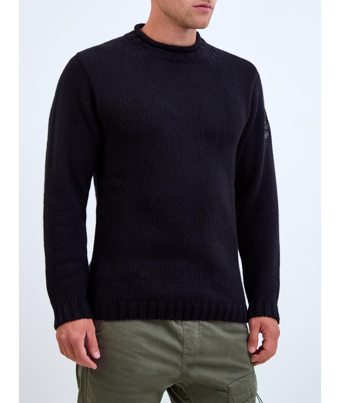 CP COMPANY Черный шерстяной джемпер / свитер, фото 3