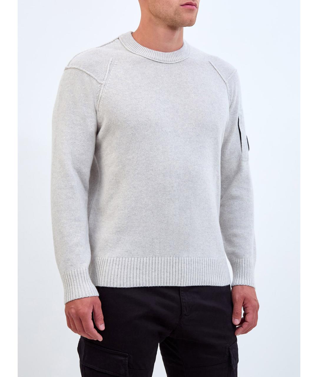 CP COMPANY Серый шерстяной джемпер / свитер, фото 3