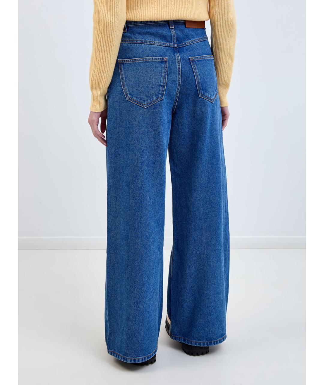 ETRO Синие хлопковые прямые джинсы, фото 4