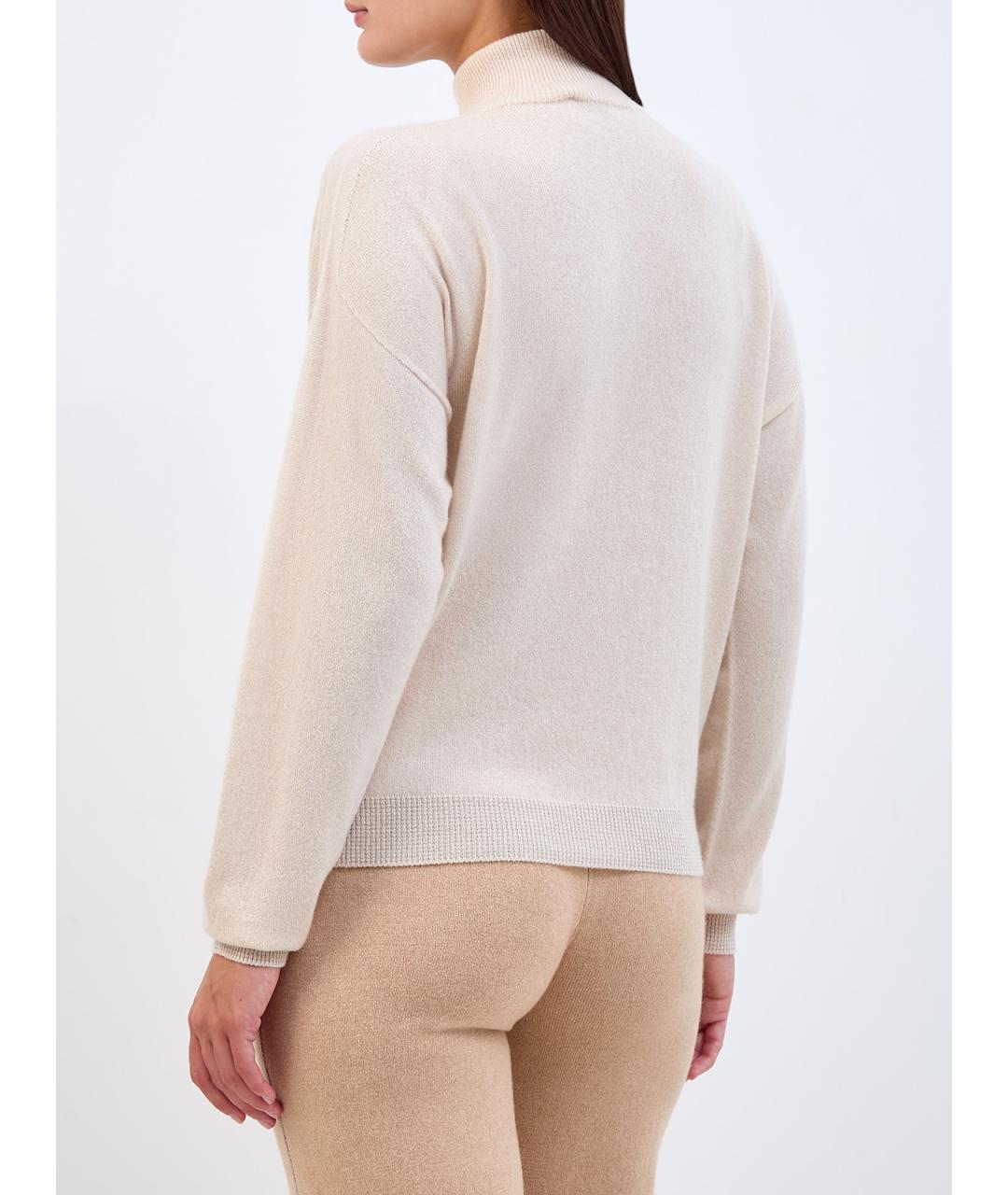 PESERICO Бежевый кашемировый джемпер / свитер, фото 4