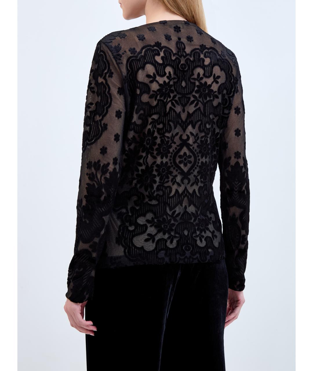 ETRO Черная шерстяная блузы, фото 4
