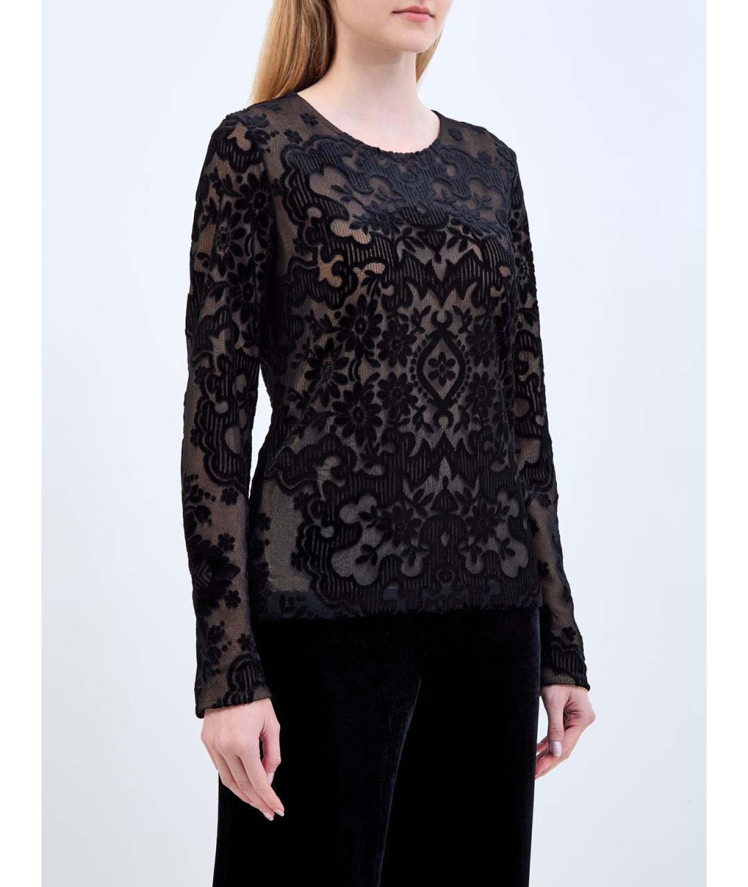 ETRO Черная шерстяная блузы, фото 3