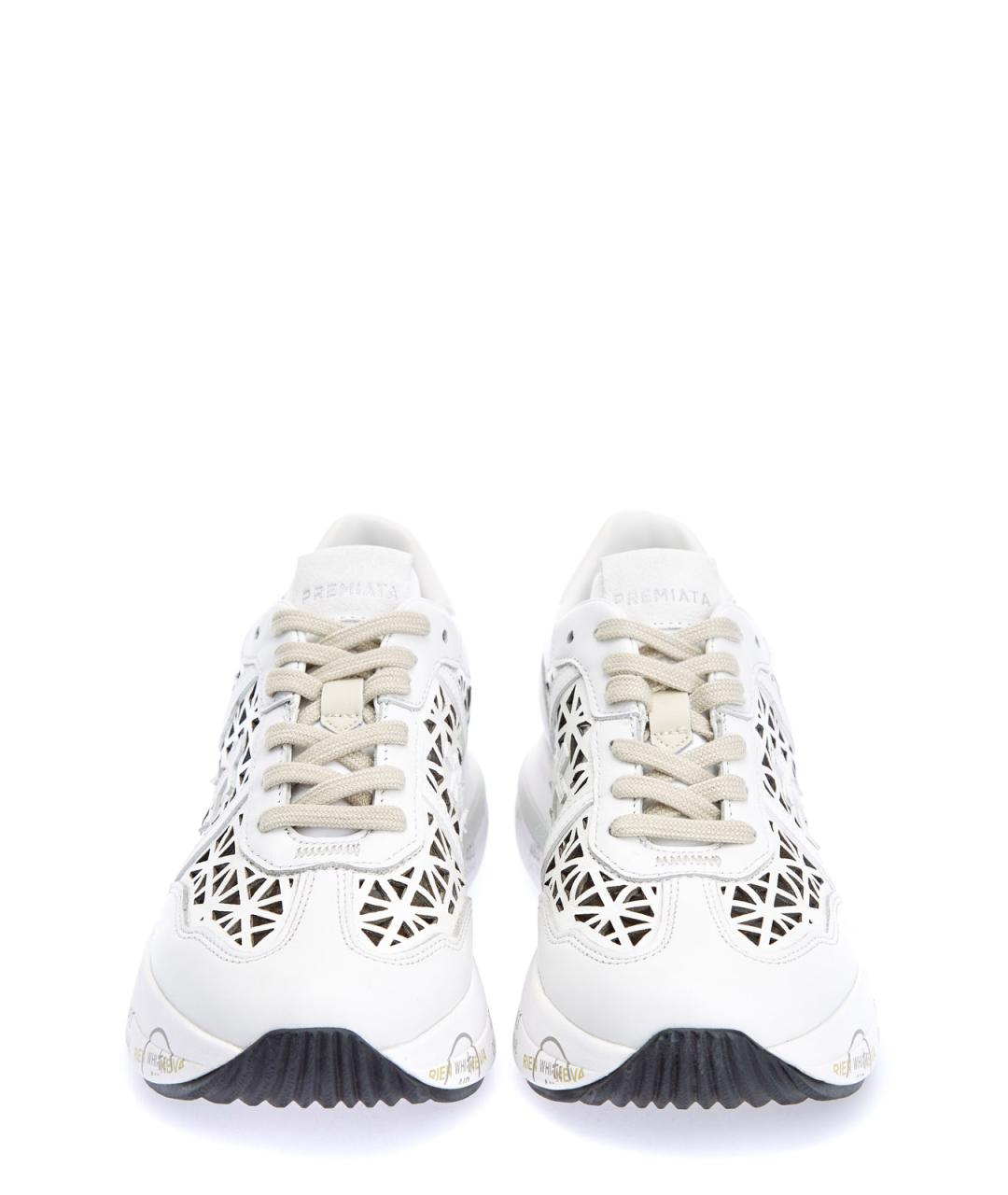 PREMIATA Белые кожаные кроссовки, фото 5