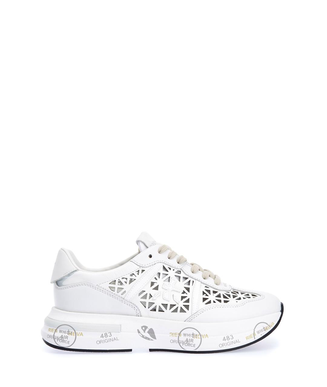 PREMIATA Белые кожаные кроссовки, фото 1