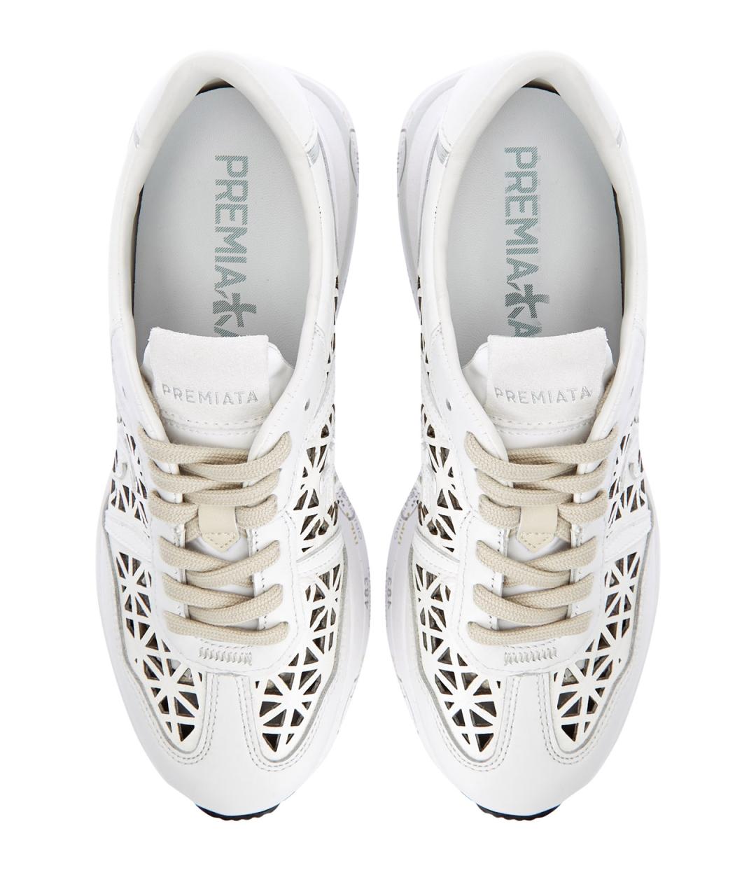 PREMIATA Белые кожаные кроссовки, фото 6