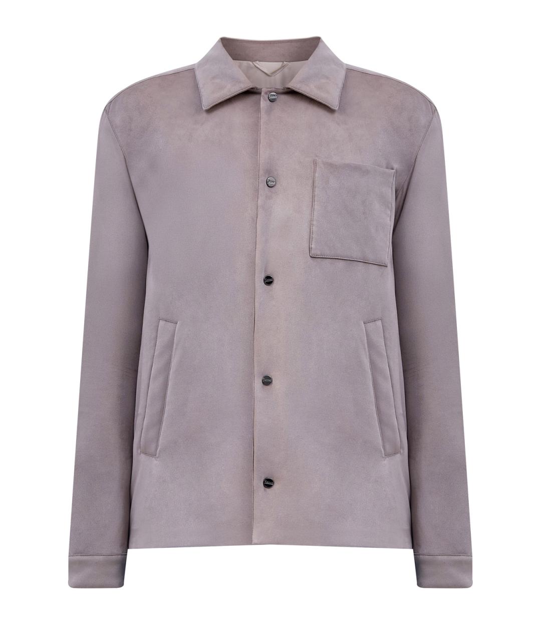 HERNO Бежевая полиэстеровая куртка, фото 1