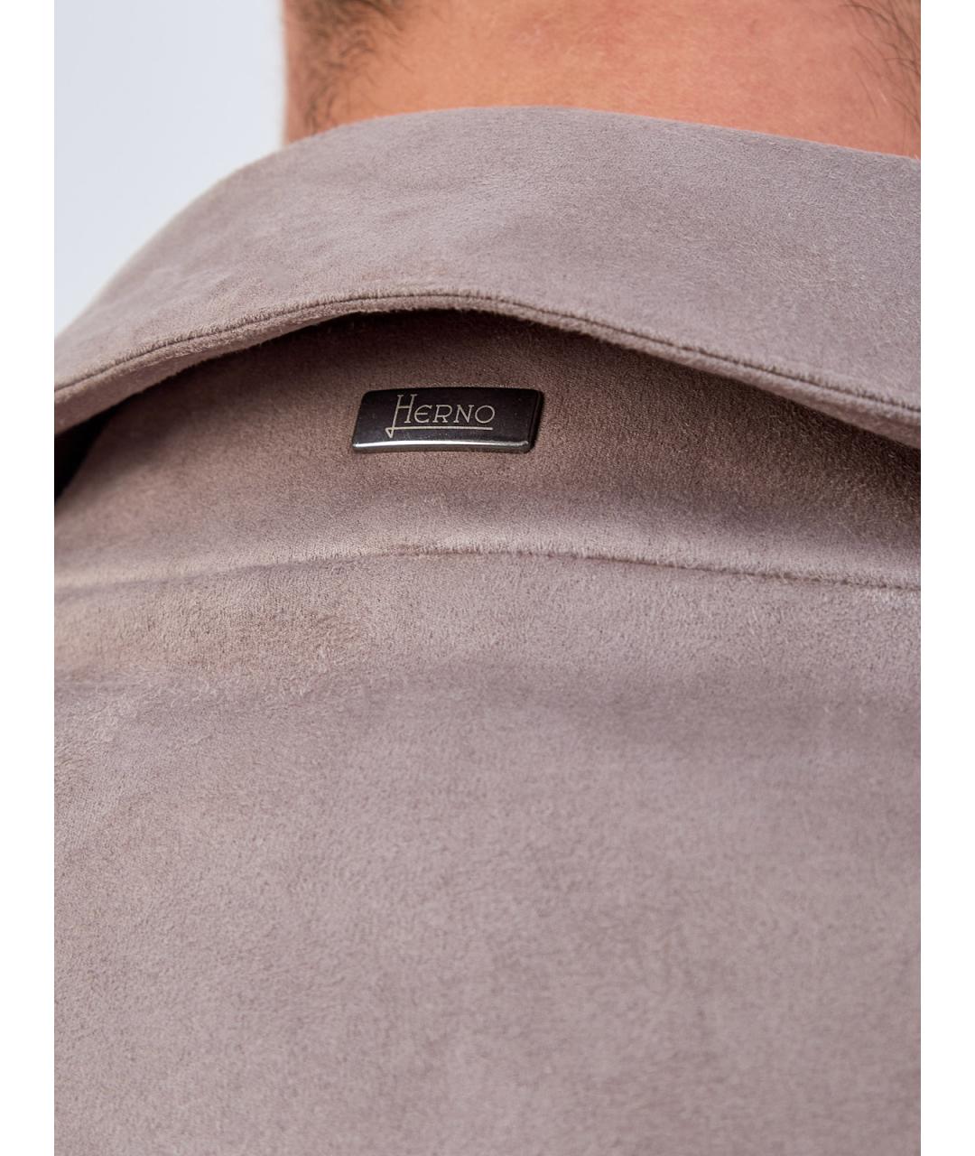 HERNO Бежевая полиэстеровая куртка, фото 5