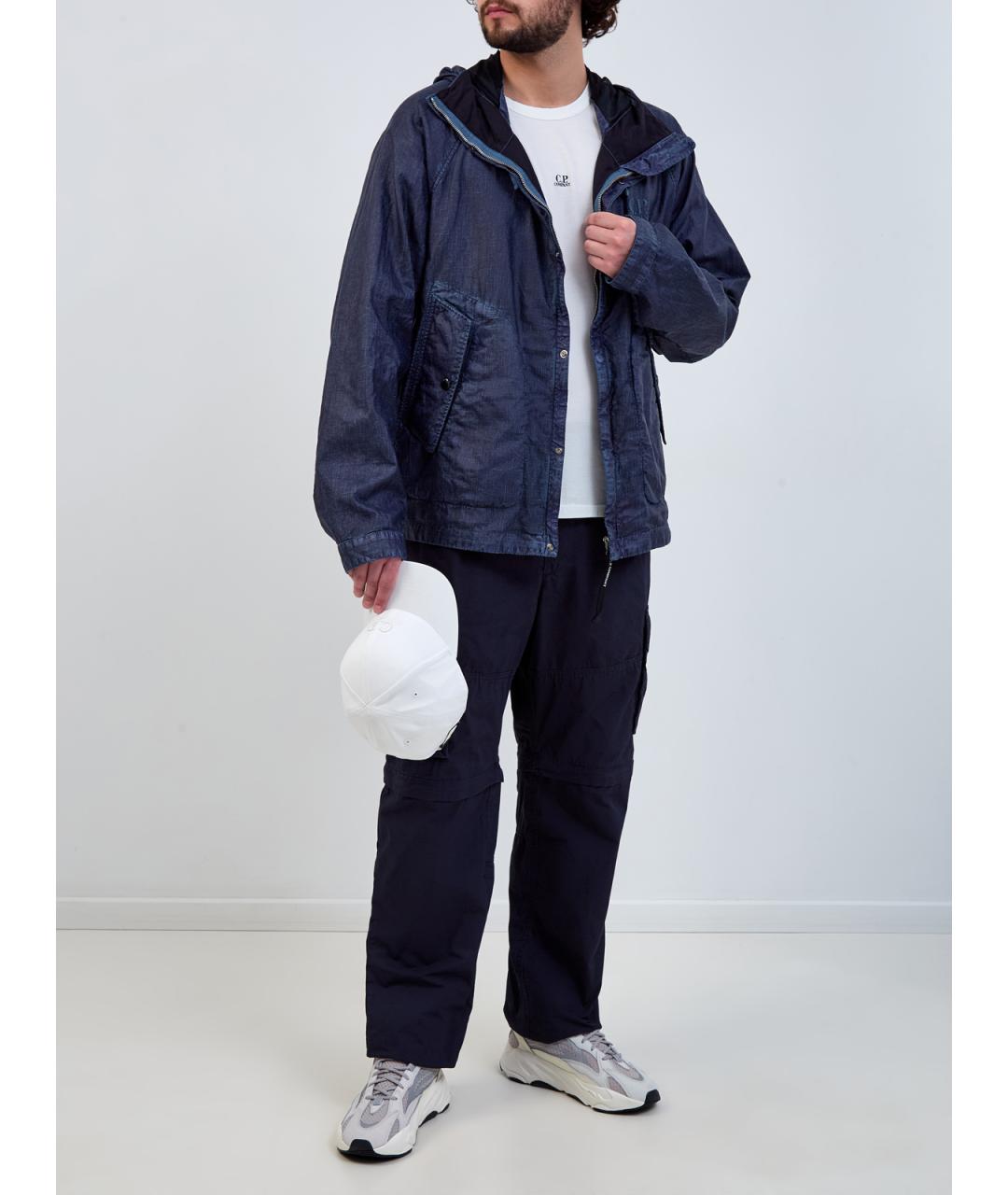 CP COMPANY Синяя льняная куртка, фото 2