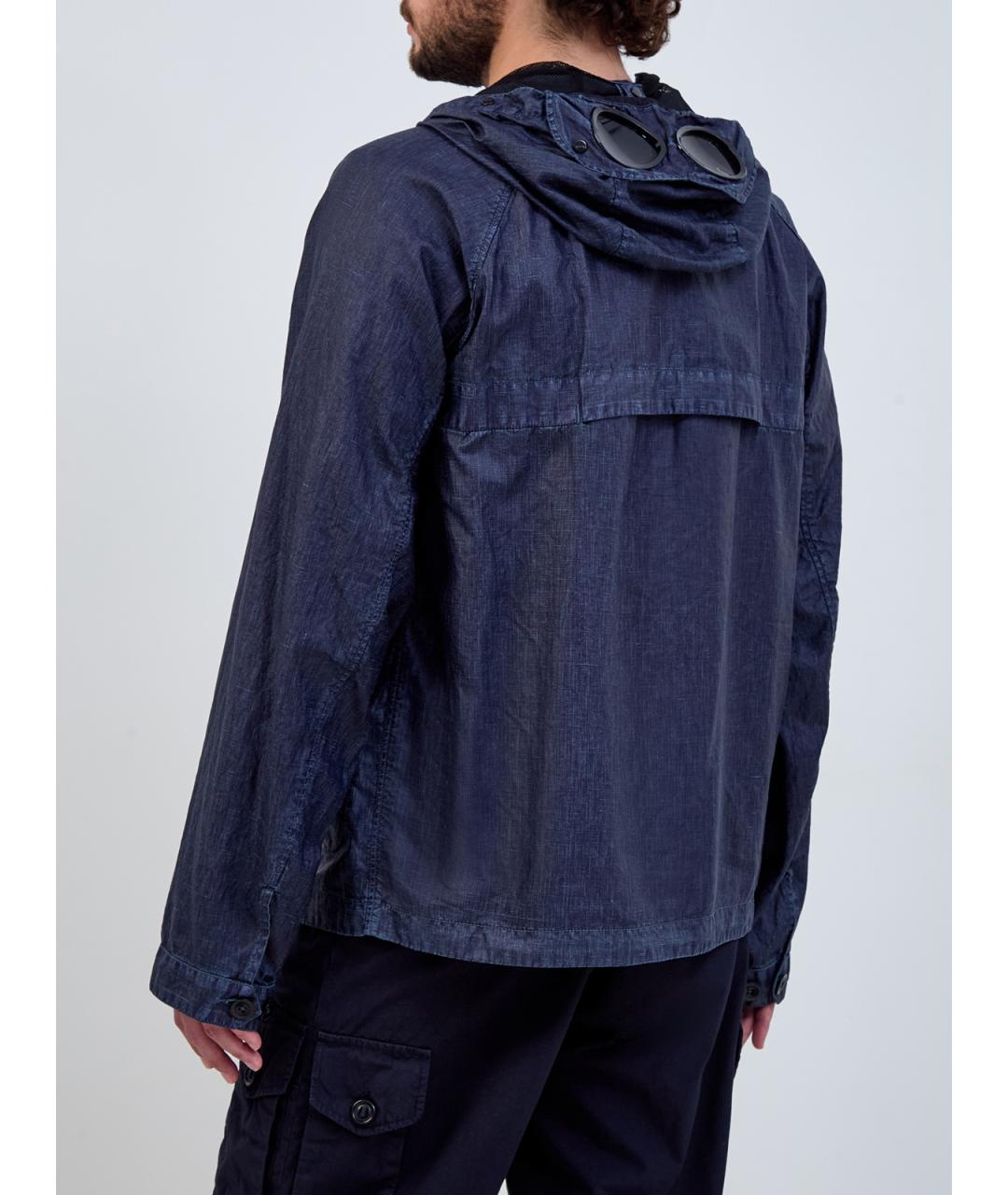 CP COMPANY Синяя льняная куртка, фото 4
