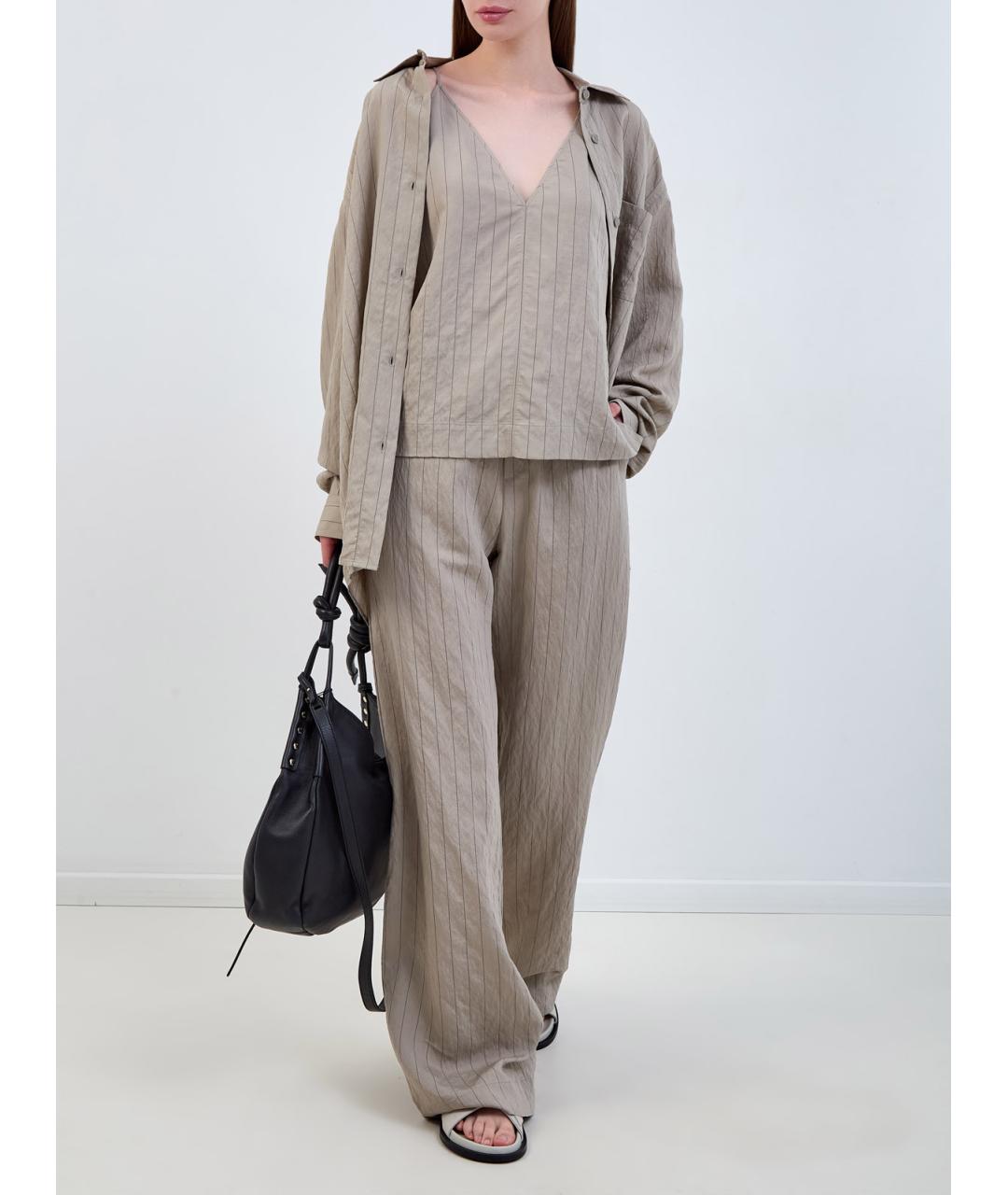 JACOB COHEN Бежевые прямые брюки, фото 2