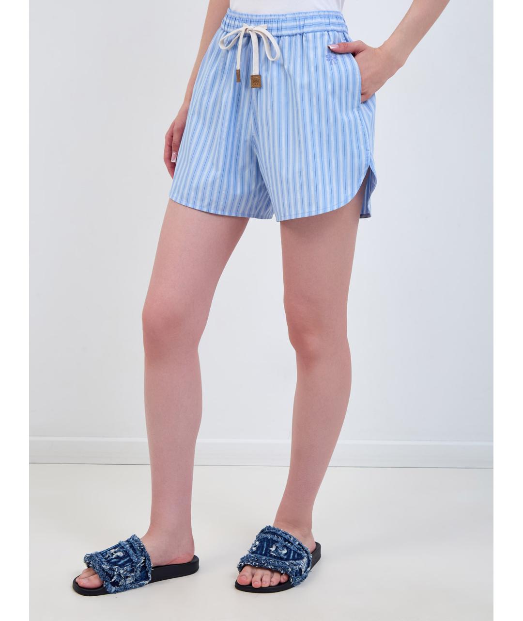 JACOB COHEN Голубые хлопковые шорты, фото 3