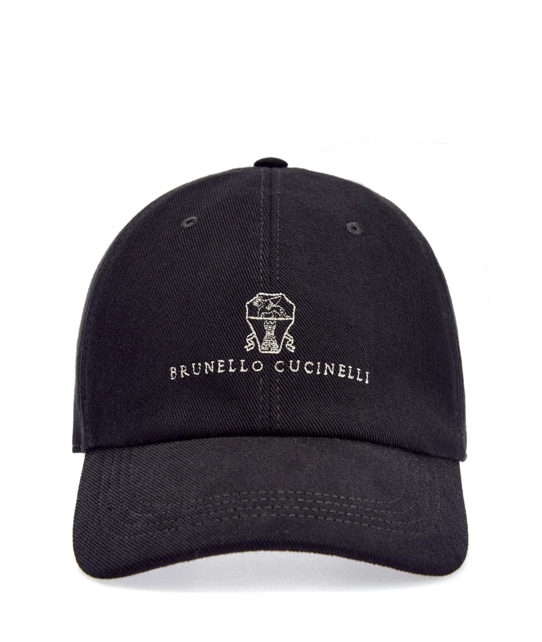 BRUNELLO CUCINELLI Черная хлопковая кепка/бейсболка, фото 1