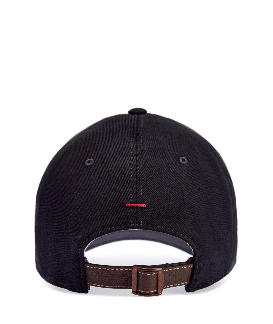 BRUNELLO CUCINELLI Черная хлопковая кепка/бейсболка, фото 4