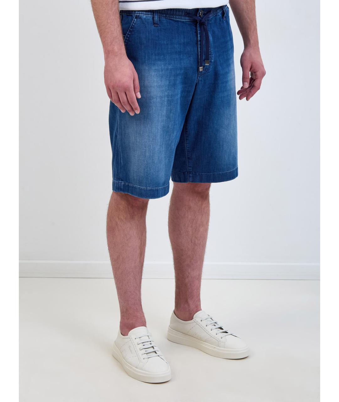 JACOB COHEN Синие хлопковые шорты, фото 3