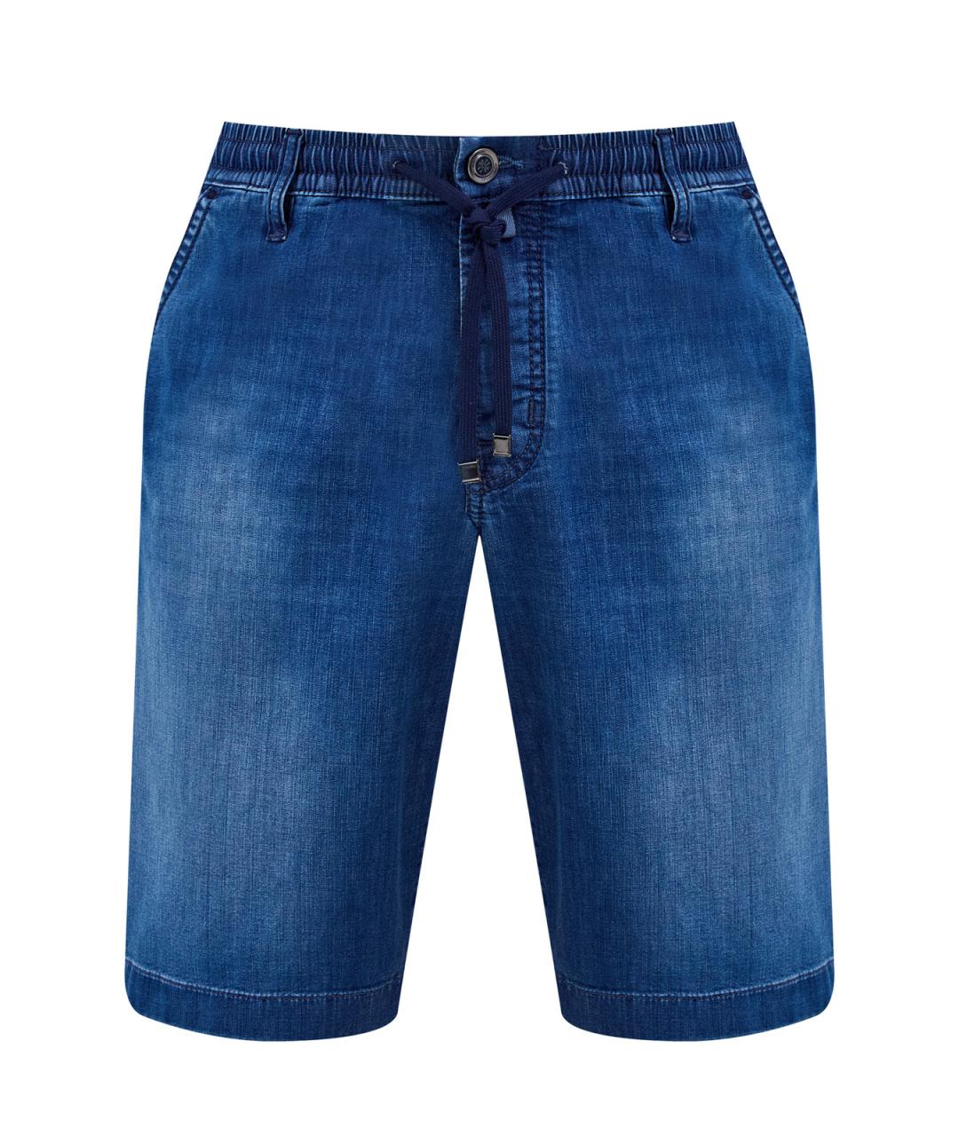 JACOB COHEN Синие хлопковые шорты, фото 1