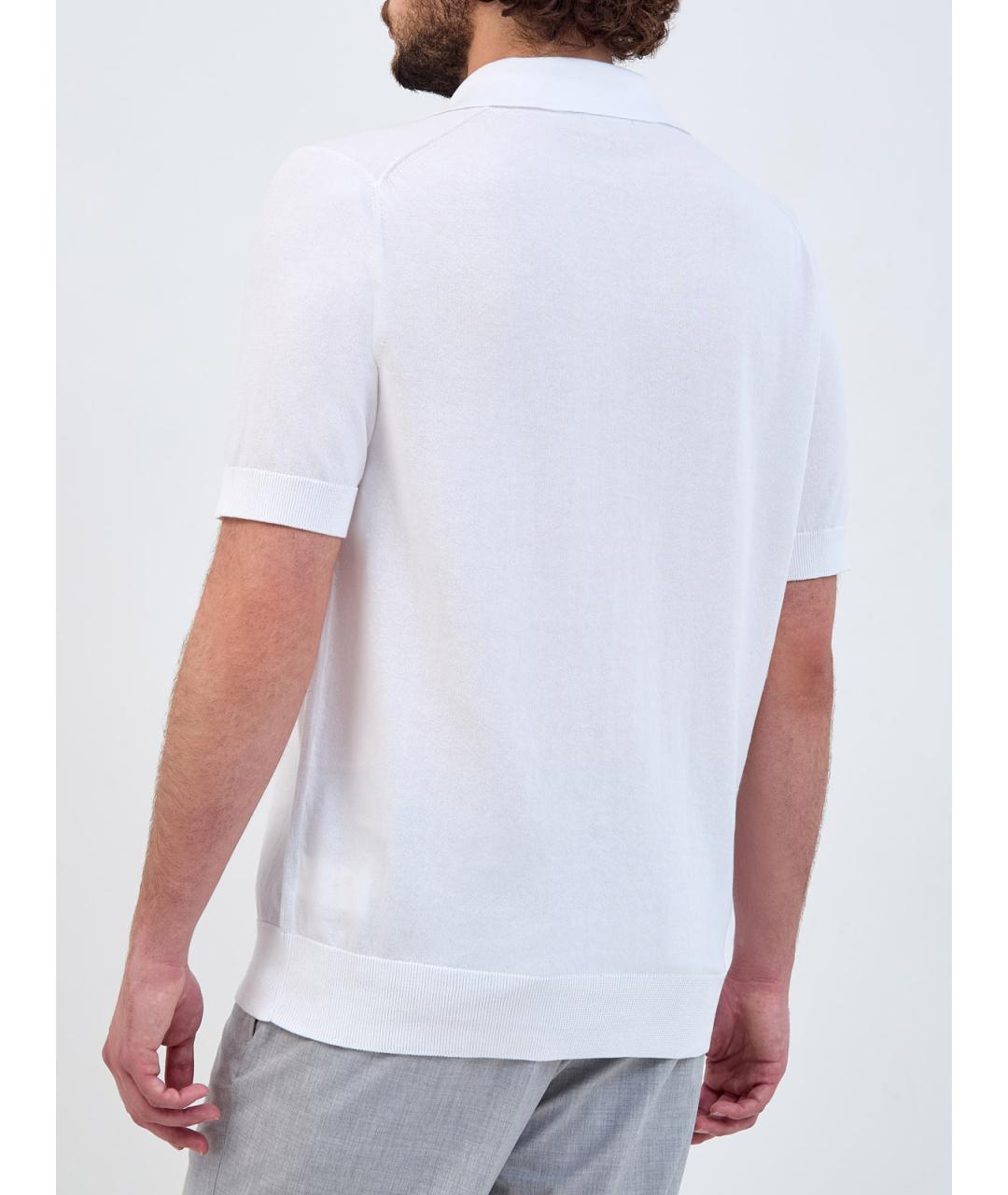 PESERICO Белый хлопковый кардиган, фото 4