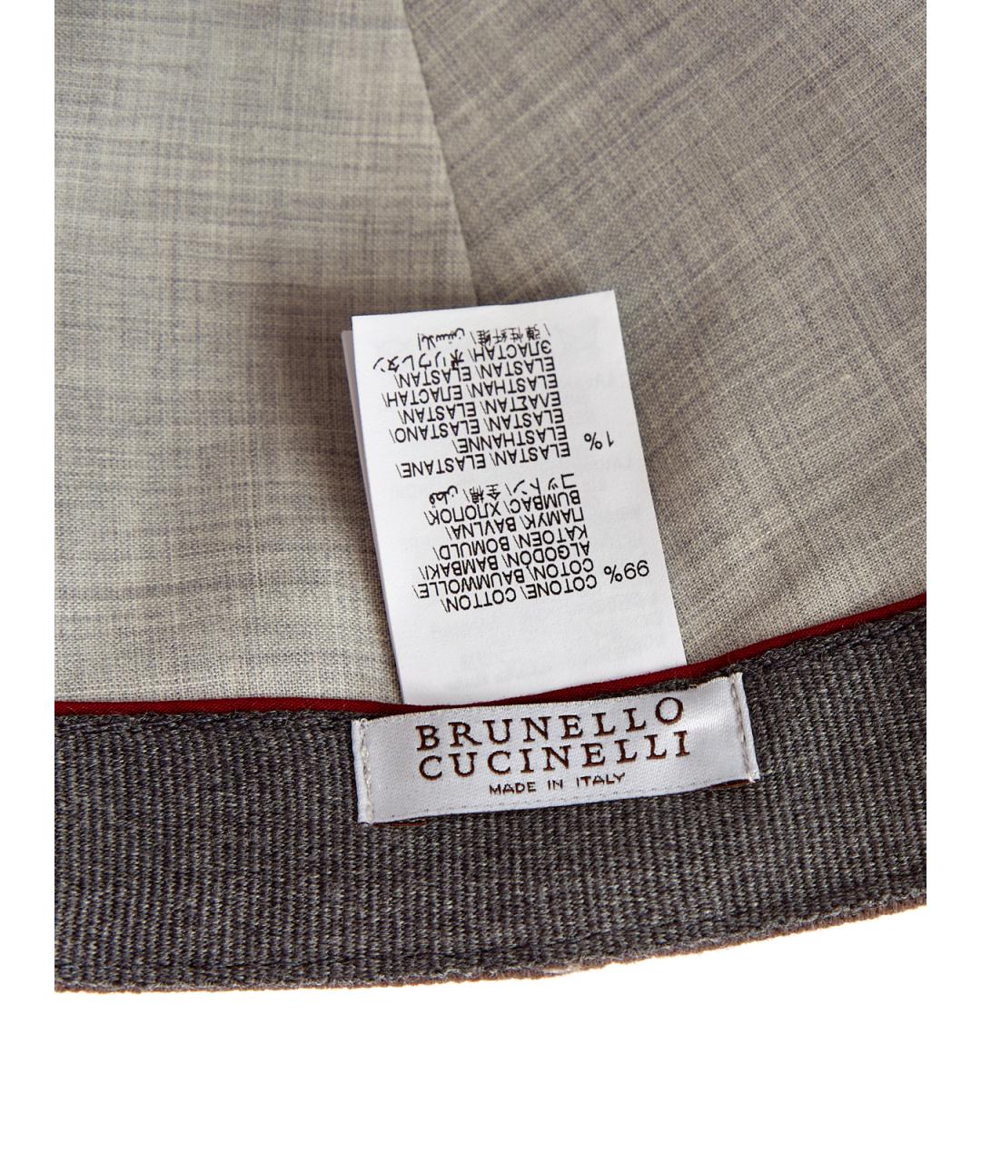 BRUNELLO CUCINELLI Коричневая хлопковая кепка/бейсболка, фото 6