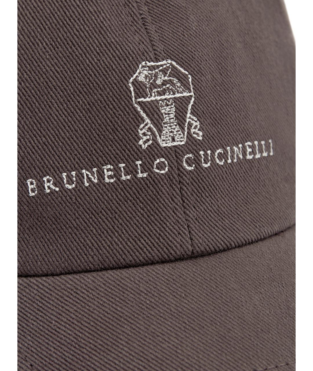 BRUNELLO CUCINELLI Коричневая хлопковая кепка/бейсболка, фото 5
